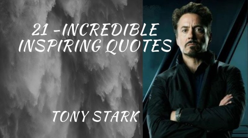 Tony stark quotes