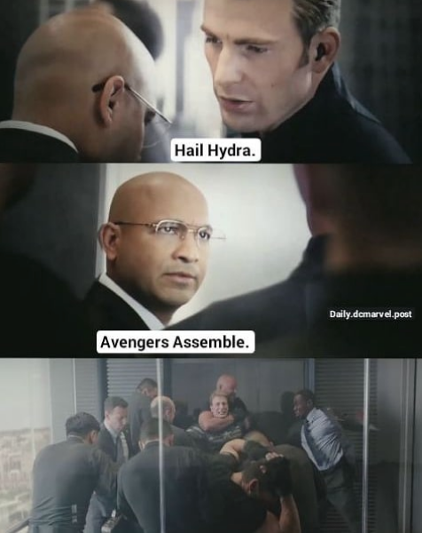 captain america elevator fight meme