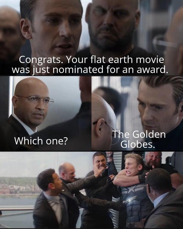 flat earthers captain america dad joke