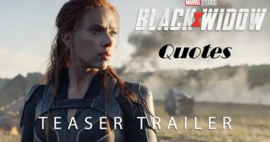 Black Widow Movie Quotes