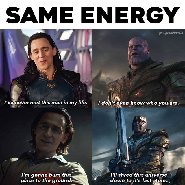 Loki x Thanos meme