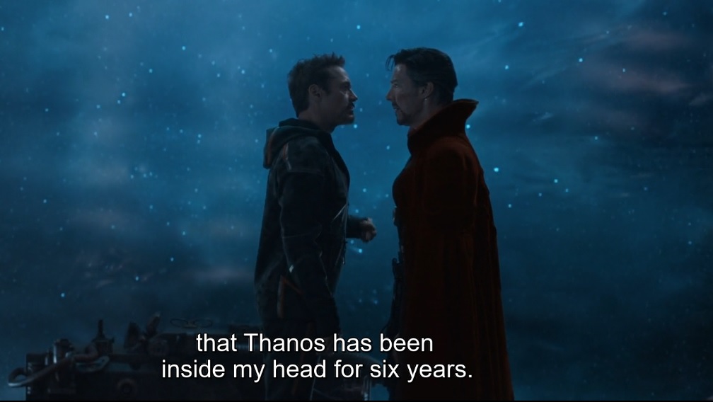 Thanos has been inside his head for 6 years