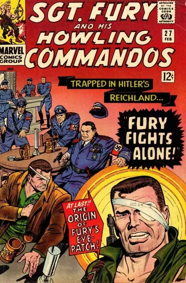 Fury lost eye in comics