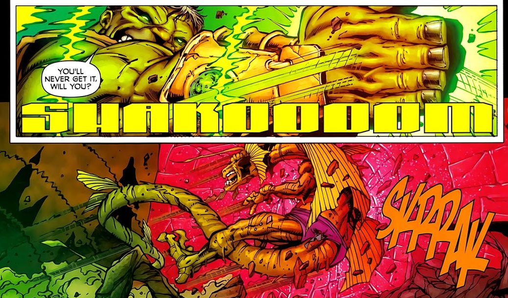 world breaker hulk send fin fang foom flying